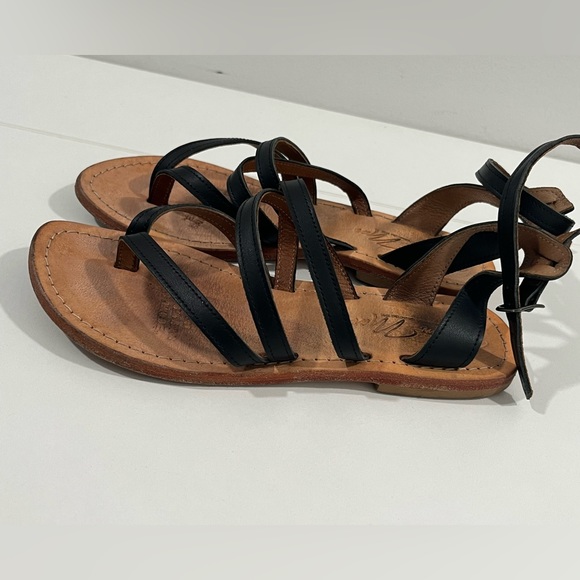 Real leather ankle strap sandal, size 35 EUR - Picture 4 of 6